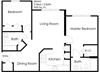 Village of Delray_2 Bedroom Floor Plan